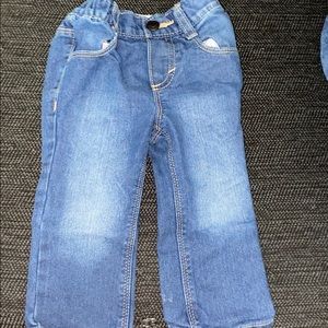 Toddler blue straight jeans